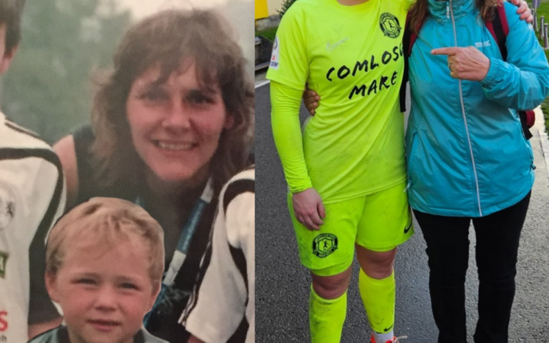 Mama und Sportlerkind